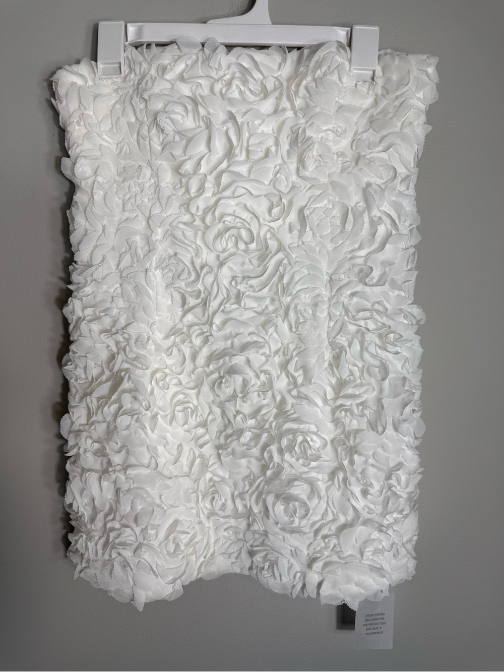 Lovers and Friends Lucia 3D Floral Mini Dress-White-Bridal Wedding-Medium-NWT